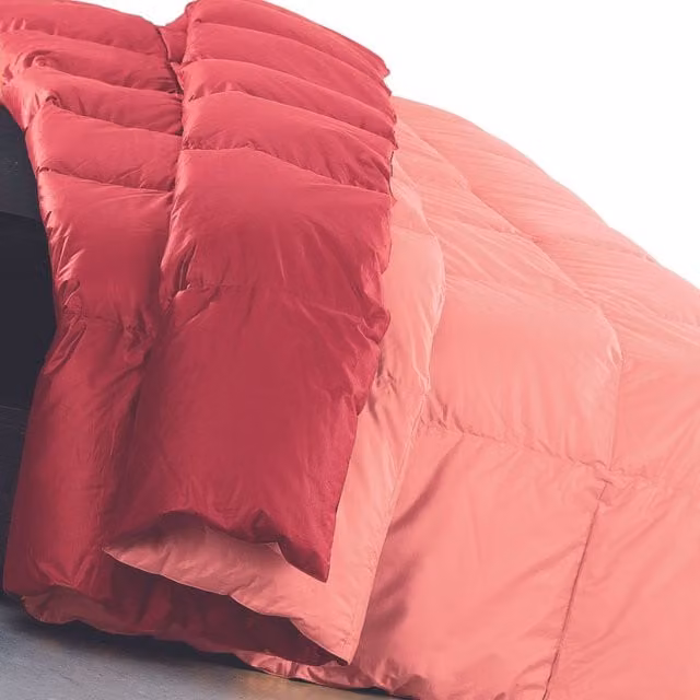 Trapunta bicolore Romantica DaunenStep in microfibra traspirante e regolatrice del clima, rosa e multicolore