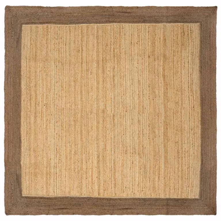Tappeto da area moderno in juta vidaXL, grigio e beige, L 300 x P 300 cm