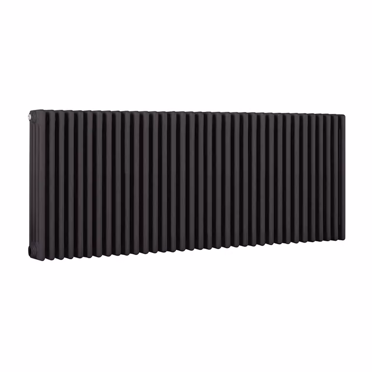 Radiatore orizzontale a colonne Regent in acciaio, colore Grigio Carbon, L: 60 cm, H: 159,5 cm