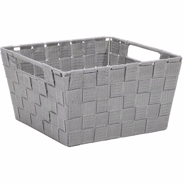 Cestino con manici Vestiamo Casa Grigio H: 14 cm, L: 25 cm, P: 25 cm
