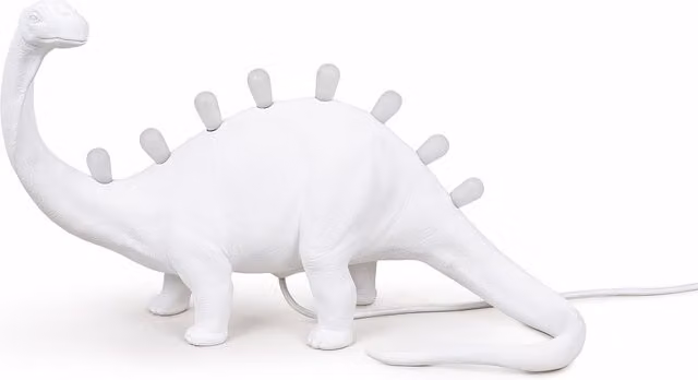 Lampada da tavolo Seletti Jurassic bianca con LED inclusa