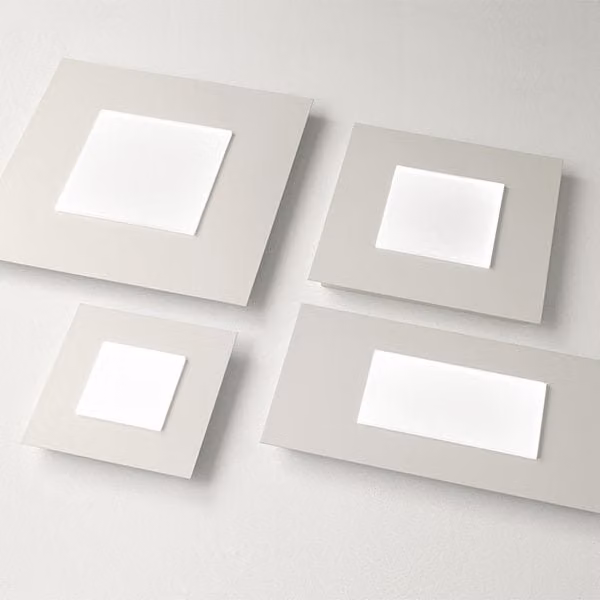 Plafoniera LED Promoluce Pixel bianca di design moderno per soggiorno, cucina o camera da letto