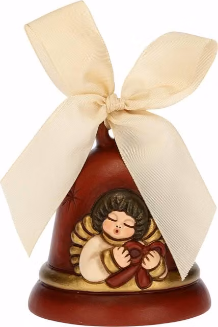 Campanella Thun Limited Edition 2021 con Angelo in Ceramica Rossa