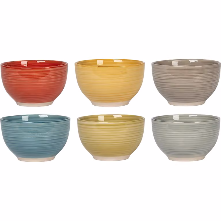 Set di 2 ciotole per cereali Tipika di GUSTO CASA in stoneware multicolor, capacità 79 cl