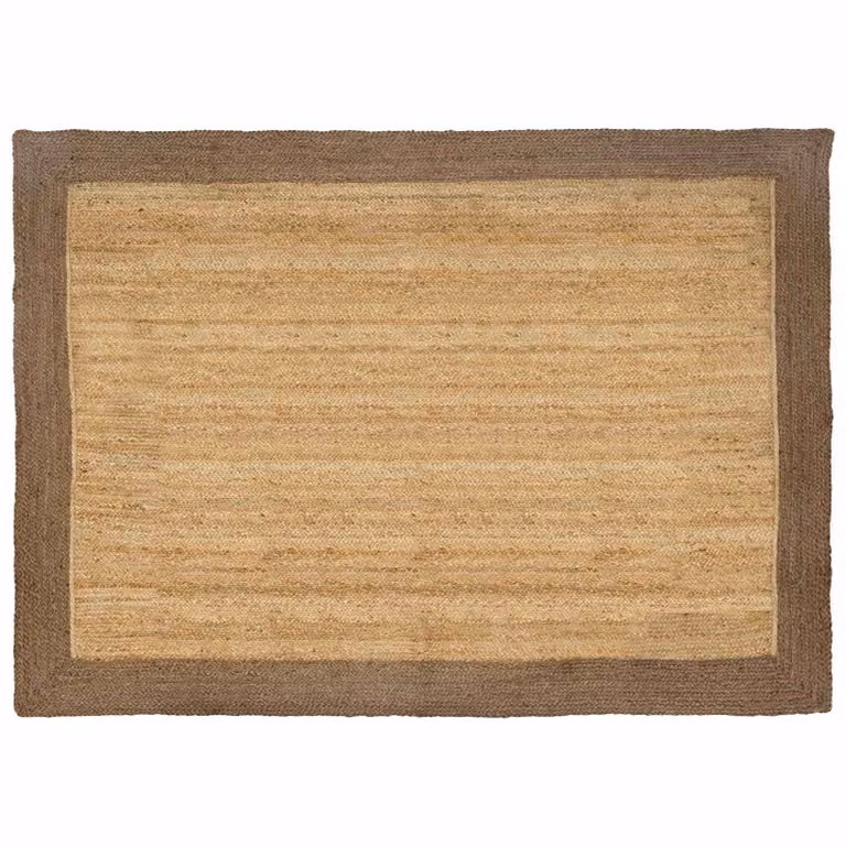 Tappeto da area moderno in juta lavabile vidaXL, L/P: 200 x 290 cm, Grigio e Beige