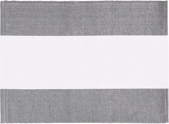 Tovaglietta segnaposto KASANOVA a righe in cotone grigio L: 50 cm, P: 35 cm