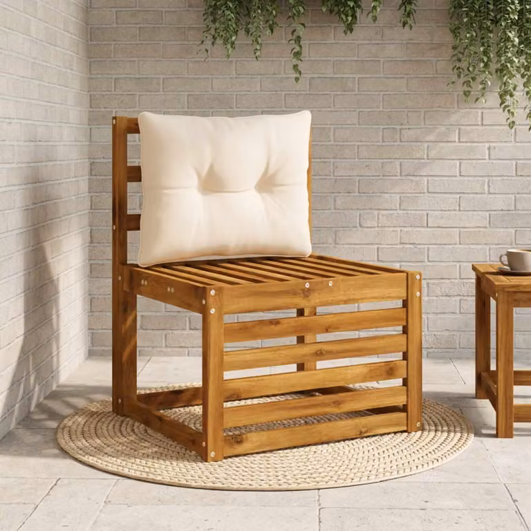 Cuscino per schienale vidaXL PUTTEN in poliestere, colore beige